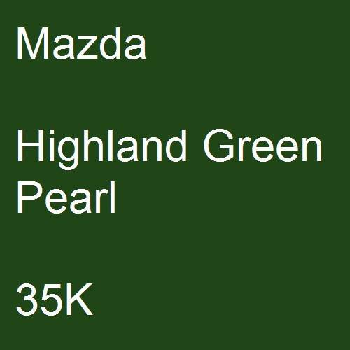 Mazda, Highland Green Pearl, 35K.